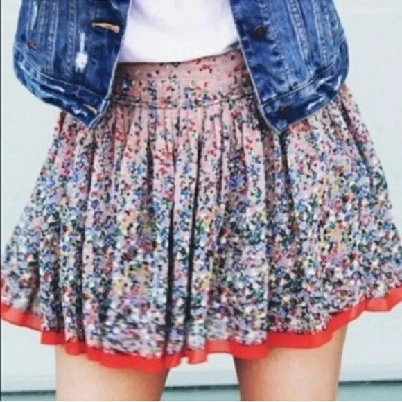 American Eagle Outfitters Floral Pleated Skirt - Picture 2 of 10